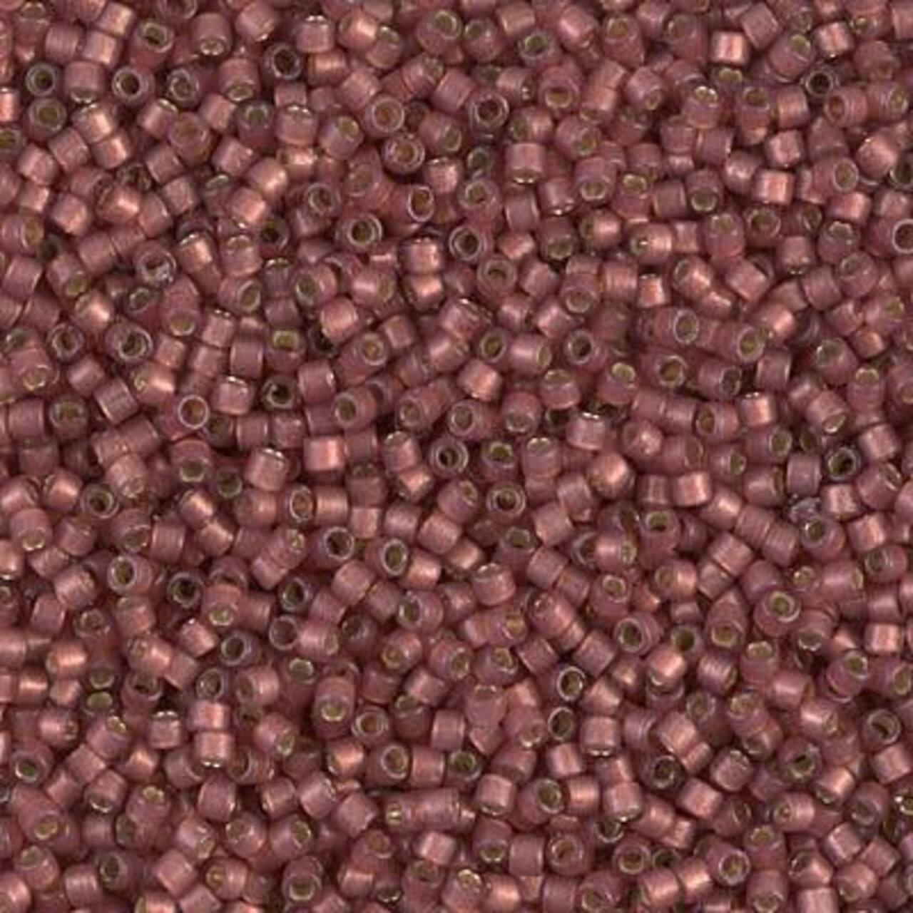 Miyuki Delica Bead 11/0, DB2179, Duracoat Semi-Frosted Silver Lined Dyed Magenta, 5 grams